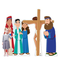 Load image into Gallery viewer, Advanced Graphics Jesus on The Cross Set Life Size Cardboard Cutout Standup - Creative for Kids