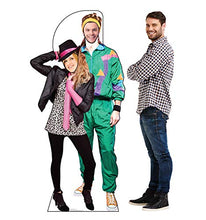 Load image into Gallery viewer, Advanced Graphics 80's Couple Stand-in Life Size Cardboard Cutout Standup