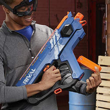Load image into Gallery viewer, NERF Perses Mxix-5000 Rival Motorized Blaster (Blue) -- Fastest Blasting Rival System, up to 8 Roundsper S -- Rechargeable Battery, Quick-Load Hopper