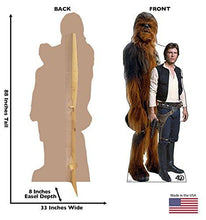 Load image into Gallery viewer, Advanced Graphics Han Solo & Chewbacca Life Size Cardboard Cutout Standup - Star Wars 40th Anniversary
