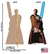 Load image into Gallery viewer, Advanced Graphics OBI-Wan Kenobi Life Size Cardboard Cutout Standup - Star Wars Prequel Trilogy