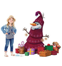 Load image into Gallery viewer, Advanced Graphics Olaf Knitted Tree Life Size Cardboard Cutout Standup - Olaf's Frozen Adventure (2017 Short Film)
