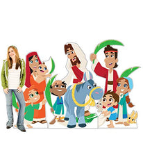 Load image into Gallery viewer, Advanced Graphics Palm Sunday Set Life Size Cardboard Cutout Standup - Creative for Kids