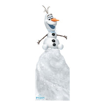 Load image into Gallery viewer, Advanced Graphics Olaf on Snow Mound Life Size Cardboard Cutout Standup - Olaf's Frozen Adventure (2017 Short Film)