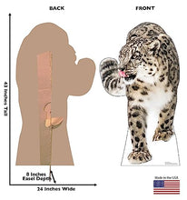 Load image into Gallery viewer, Advanced Graphics Snow Leopard Life Size Cardboard Cutout Standup - Made in USA
