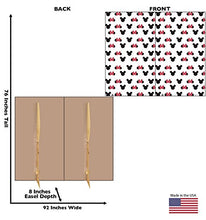 Load image into Gallery viewer, Advanced Graphics Mickey and Minnie Ears Step and Repeat Double Wide Life Size Cardboard Cutout Standup