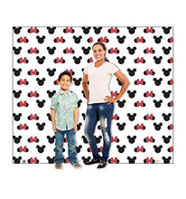 Load image into Gallery viewer, Advanced Graphics Mickey and Minnie Ears Step and Repeat Double Wide Life Size Cardboard Cutout Standup