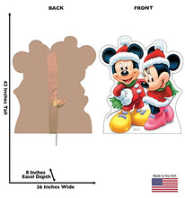 Load image into Gallery viewer, Advanced Graphics Mickey & Minnie Christmas Life Size Cardboard Cutout Standup