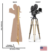 Load image into Gallery viewer, Advanced Graphics Hollywood Camera Life Size Cardboard Cutout Standup
