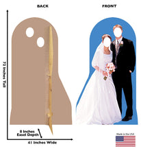 Load image into Gallery viewer, Advanced Graphics Bride & Groom Stand-in Life Size Cardboard Cutout Standup