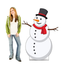 Load image into Gallery viewer, Advanced Graphics Illustrated Snowman Life Size Cardboard Cutout Standup