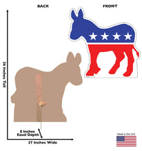 Load image into Gallery viewer, Advanced Graphics Democratic Donkey Life Size Cardboard Cutout Standup