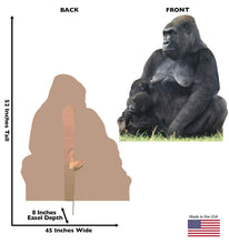 Load image into Gallery viewer, Advanced Graphics Mother & Child Gorillas Life Size Cardboard Cutout Standup