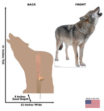 Load image into Gallery viewer, Advanced Graphics Howling Wolf Life Size Cardboard Cutout Standup - Made in USA