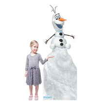 Load image into Gallery viewer, Advanced Graphics Olaf on Snow Mound Life Size Cardboard Cutout Standup - Olaf's Frozen Adventure (2017 Short Film)