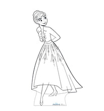 Load image into Gallery viewer, Advanced Graphics Color Me Anna Life Size Cardboard Cutout Standup - Disney's Frozen 2