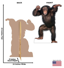 Load image into Gallery viewer, Advanced Graphics Young Chimpanzee Life Size Cardboard Cutout Standup