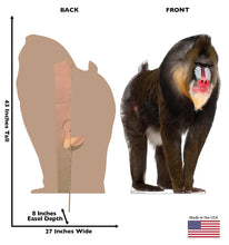 Load image into Gallery viewer, Advanced Graphics Mandrill Life Size Cardboard Cutout Standup - Made in USA