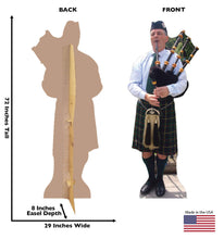 Load image into Gallery viewer, Advanced Graphics Bagpiper Life Size Cardboard Cutout Standup