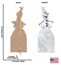 Load image into Gallery viewer, Advanced Graphics Olaf on Snow Mound Life Size Cardboard Cutout Standup - Olaf's Frozen Adventure (2017 Short Film)