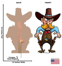 Load image into Gallery viewer, Advanced Graphics Cartoon Cowboy Life Size Cardboard Cutout Standup