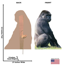 Load image into Gallery viewer, Advanced Graphics Gorilla Life Size Cardboard Cutout Standup