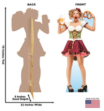 Load image into Gallery viewer, Advanced Graphics Bar Maid Pretzel Life Size Cardboard Cutout Standup