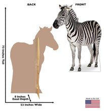 Load image into Gallery viewer, Advanced Graphics Zebra Life Size Cardboard Cutout Standup