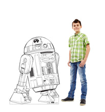 Load image into Gallery viewer, Advanced Graphics Color Me R2-D2 Life Size Cardboard Cutout Standup - Disney's Star Wars