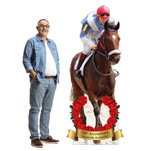 Load image into Gallery viewer, Advanced Graphics Horse and Jockey 150th Standee Life Size Cardboard Cutout Standup