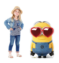 Load image into Gallery viewer, Advanced Graphics Bob Heart Sunglasses Life Size Cardboard Cutout Standup - Minions