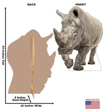 Load image into Gallery viewer, Advanced Graphics White Rhinoceros Life Size Cardboard Cutout Standup