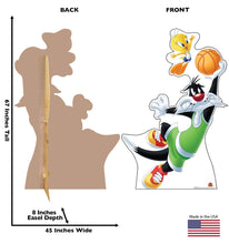 Load image into Gallery viewer, Advanced Graphics Sylvester and Tweety Life Size Cardboard Cutout Standup - Looney Tunes