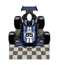 Load image into Gallery viewer, Advanced Graphics Blue Race Car Stand - in Life Size Cardboard Cutout Standup - AT TEN Distribution