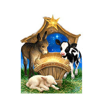 Load image into Gallery viewer, Advanced Graphics Born in A Manger Life Size Cardboard Cutout Standup - Dona Gelsinger Art - AT TEN Distribution