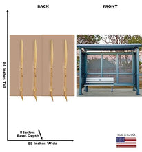 Load image into Gallery viewer, Advanced Graphics Bus Stop Shelter Backdrop Life Size Cardboard Cutout Standup - AT TEN Distribution