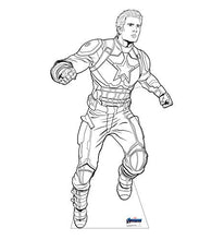 Load image into Gallery viewer, Advanced Graphics Color Me Captain America Life Size Cardboard Cutout Standup - Marvel's Avengers: Endgame - AT TEN Distribution