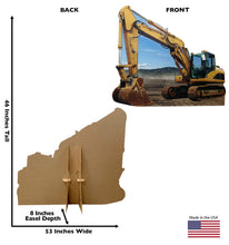 Load image into Gallery viewer, Advanced Graphics Construction Excavator Life Size Cardboard Cutout Standup - AT TEN Distribution