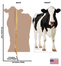 Load image into Gallery viewer, Advanced Graphics Cow Life Size Cardboard Cutout Standup - AT TEN Distribution
