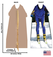 Load image into Gallery viewer, Advanced Graphics Cross Country Skier Stand - in Life Size Cardboard Cutout Standup - AT TEN Distribution