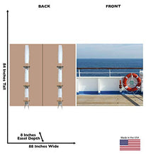 Load image into Gallery viewer, Advanced Graphics Cruise Ship Deck Backdrop (Double Wide) Life Size Cardboard Cutout Standup - AT TEN Distribution