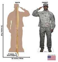 Load image into Gallery viewer, Advanced Graphics Digital Camo Soldier Life Size Cardboard Cutout Standup - AT TEN Distribution