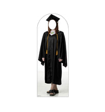 Load image into Gallery viewer, Advanced Graphics Female Graduate Black Cap & Gown Stand - in Life Size Cardboard Cutout Standup - AT TEN Distribution