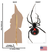 Load image into Gallery viewer, Advanced Graphics Giant Black Widow Spider Life Size Cardboard Cutout Standup - Made in USA - AT TEN Distribution