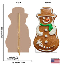 Load image into Gallery viewer, Advanced Graphics Gingerbread Snowman Cookie Life Size Cardboard Cutout Standup - AT TEN Distribution