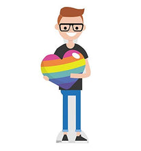 Load image into Gallery viewer, Advanced Graphics LGBT Male Cartoon Pride Standee Life Size Cardboard Cutout Standup - AT TEN Distribution
