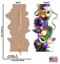 Load image into Gallery viewer, Advanced Graphics Mardi Gras Party Masks Life Size Cardboard Cutout Standup - AT TEN Distribution