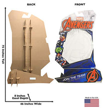 Load image into Gallery viewer, Advanced Graphics Marvel Be The Super Hero Toy Box Backdrop Stand - in Life Size Cardboard Cutout Standup - AT TEN Distribution