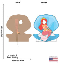 Load image into Gallery viewer, Advanced Graphics Mermaid in Clam Shell Stand - in Life Size Cardboard Cutout Standup - AT TEN Distribution