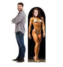 Load image into Gallery viewer, Advanced Graphics Muscle Woman Stand - in Life Size Cardboard Cutout Standup - AT TEN Distribution